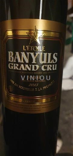 Roussillon Banyuls Grand Cru Grand Cru L'étoile 2013