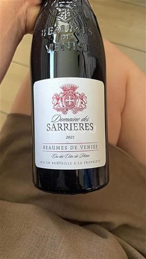 Vale do Ródano Beaumes de Venise Domaine Des Sarrières 2021
