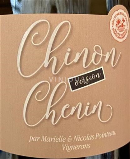 Loiretal Chinon Marielle & Nicolas Pointeau Chinon Version Chenin 2020