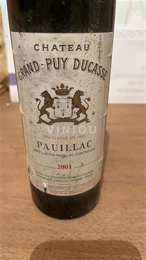 Bordeaux Pauillac Grand Cru Grandpuy Ducasse 2001