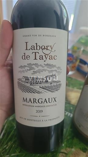 Bordeaux Margaux Labory De Tayac 2019