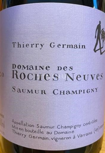 Vallée de la Loire Saumur-champigny Domaine Thierry Germain Domaine des Roches Neuves 2020