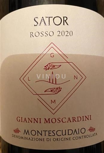 Toscana Nobile di Montepulciano Gianni Moscardini Sator 2020