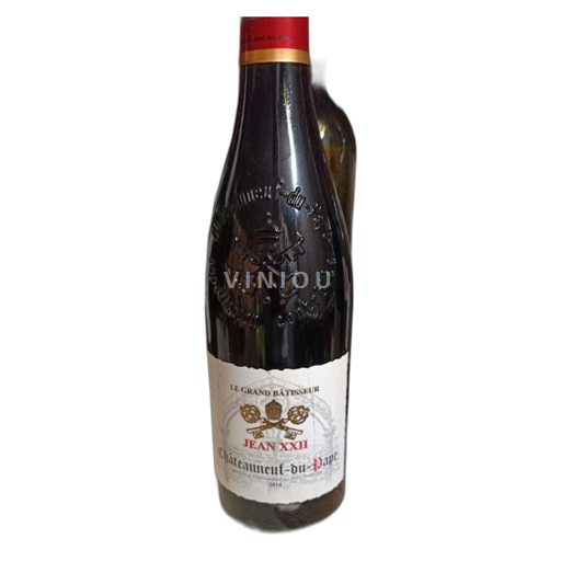 Vin Rouge Le grand batisseur jean XXII 2018 France Vallée du Rhône Châteauneuf-du-pape