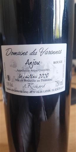Vallée de la Loire Anjou Domaine Des Varennes Le Caillou 2020