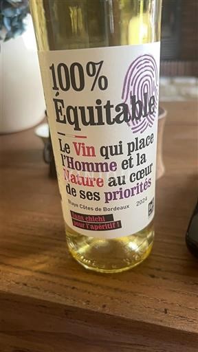 Bordeaux Blaye Côtes de Bordeaux 100% Équitable 2024