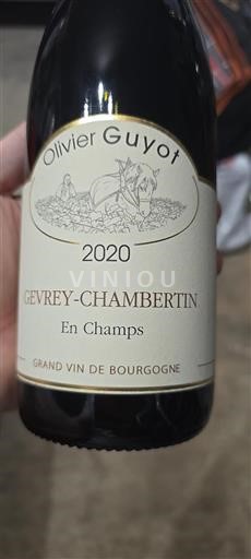Bourgogne Gevrey-chambertin Premiers Crus Olivier Guyot En Champs 2020