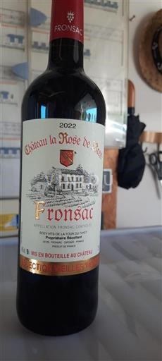 Bordeaux Fronsac Château La Rose De Bren Sélection Vieilles Vignes 2022