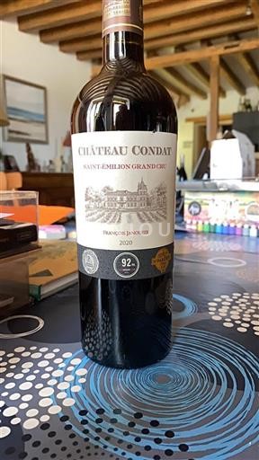 Bordeaux Saint-Émilion Grand Cru Grand Cru Château Condat 2020