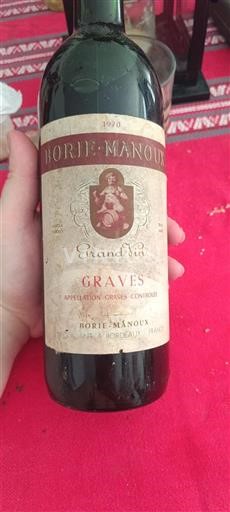 Vin Rouge sec Grand Vin Borie-Manoux 1970 France Bordeaux Graves