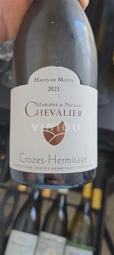 Vallée du Rhône Crozes-hermitage Marlène & Nicolas Chevalier Hauts de Motte 2021