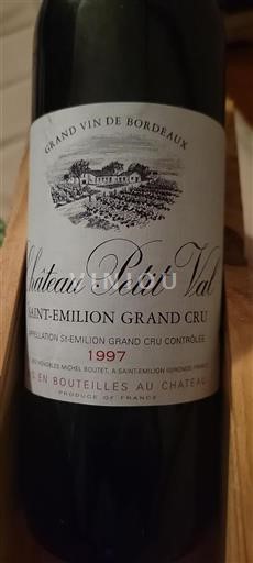 Bordeaux Saint-Émilion Grand Cru Grand Cru Petit Val 1997