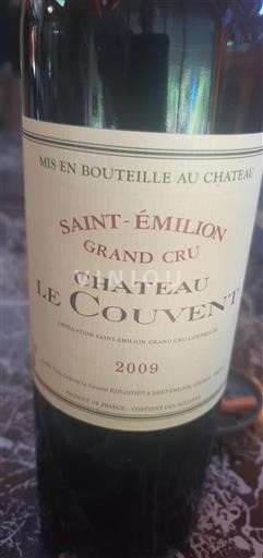 Bordeaux Saint-Émilion Grand Cru Grand Cru Le Couvent 2009