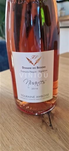 Vallée de la Loire Touraine-amboise Domaine Des Bessons Nuances 2016