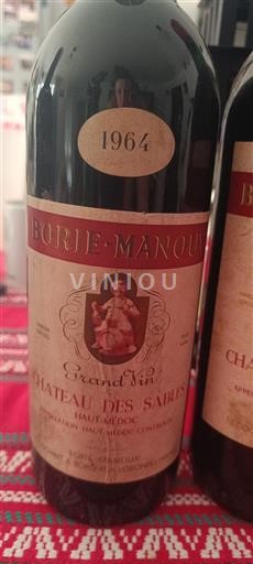 Bordeaux Haut-Médoc Château Des Sables 1964