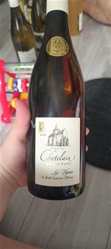 Vallée de la Loire Pouilly-fumé Domaine Chatelain Les Vignes de Saint-Laurent l'Abbaye 2021