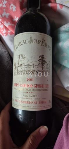 Bordeaux Saint-Émilion Grand Cru Grand Cru Château Jean Faure 2001