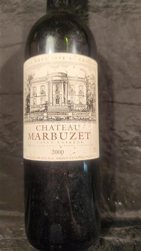 Vin Rouge sec Château Marbuzet 2000 France Bordeaux Saint-Estèphe