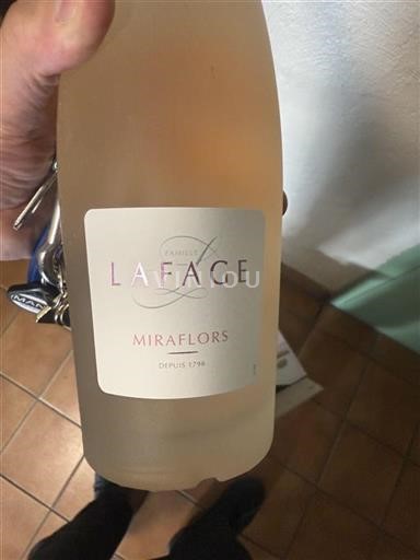 Vin Rosé sec Miraflors Famille Lafage 2024 France Languedoc et Roussillon Côtes catalanes IGP
