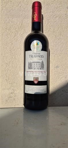 Bordeaux Saint-Émilion Grand Cru Grand Cru Château Trapaud L'Au Chapelle 2016