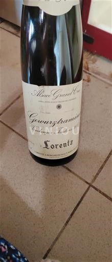 Elsass Alsace Grand Cru Domaine Lorentz Vendanges Tardives 2007