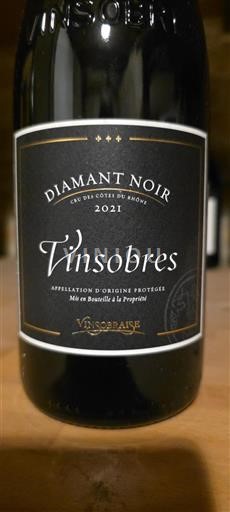 Rhônen laakso Vinsobres Vinsobraise Diamant Noir 2021