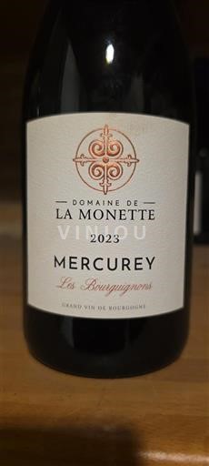 Bourgogne Mercurey Domaine La Monette Les Bourguignons 2023