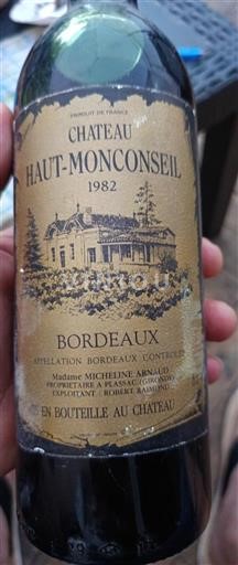 Bordeaux Château Haut Monconseil 1982