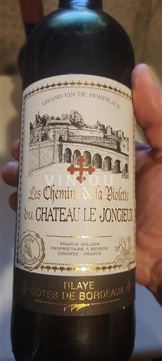 Bordeaux Blaye-Côtes-de-Bordeaux Château Le Joncieux Les Chemins de la Violette 2024