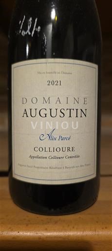 Roussillon Collioure Domaine Augustin Alix Parcé 2021