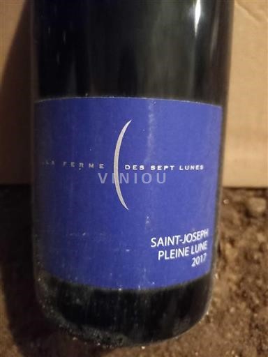 Rhône Valley Saint Joseph La Ferme Des Sept Lunes Pleine Lune 2017