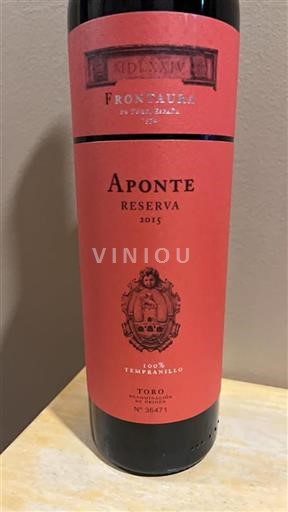 Castiglia e León Toro Fronteura Aponte Reserva 2015