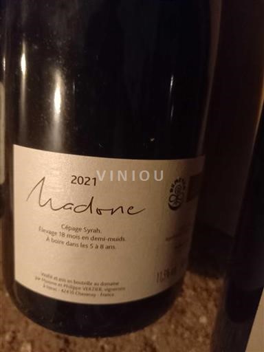 Rhônedalen Côtes du Rhône Domaine Verzier Madone 2021