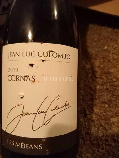 Rhône Valley Cornas Jeanluc Colombo Les Méjeans 2019