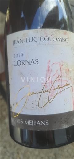 Rhône Valley Cornas Jeanluc Colombo Les Méjeans 2019