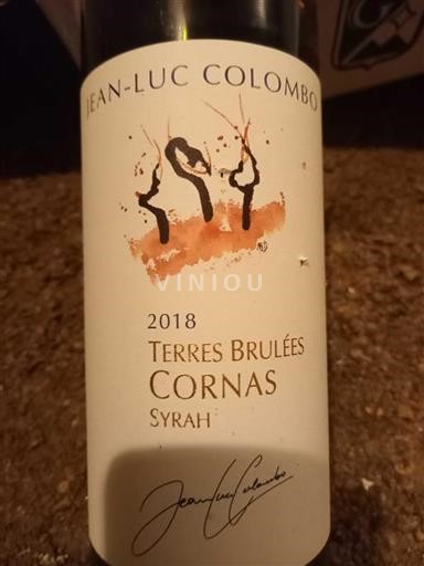 Rhône Valley Cornas Jeanluc Colombo Terres Brûlées 2018