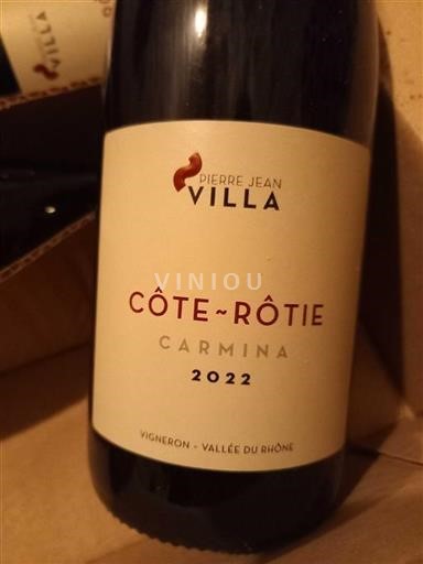 Vallée du Rhône Côte-rôtie Domaine Pierrejean Villa Carmina 2022