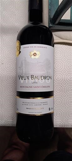 Bordeaux Montagne-Saint-Émilion Vieux Baudron 2018