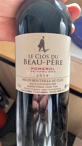 Bordeaux Pomerol Le Clos Du Beaupère 2014