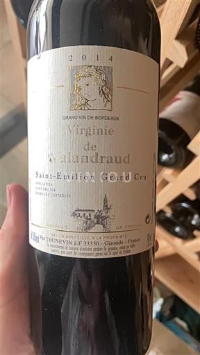 Bordeaux Saint-Émilion Grand Cru Grand Cru Virginie De Valandraud 2014