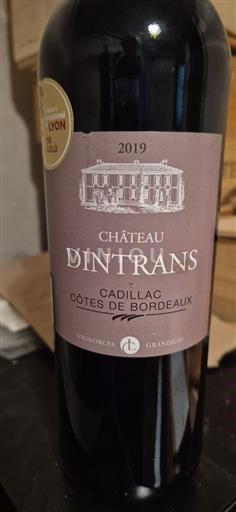 Bordeaux Cadillac-côtes-de-bordeaux Château Dintrans 2019