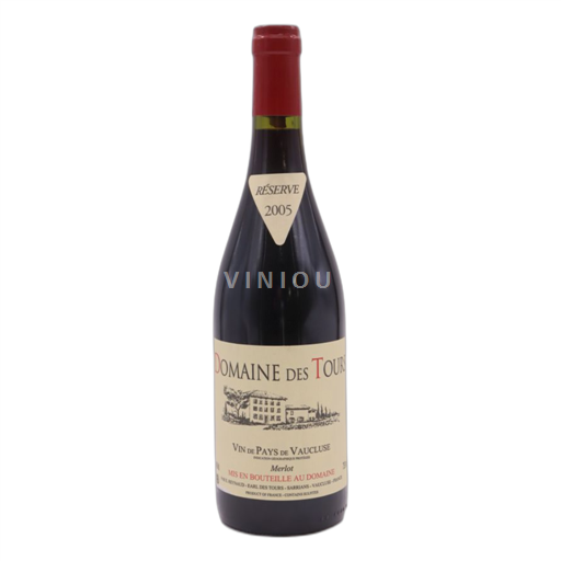 Valle del Rodano Costières di Nîmes Domaine Igp Pays Du Vaucluse (vin De Pays Du Vaucluse) Des Tours Merlot Emmanuel Reynaud 2005