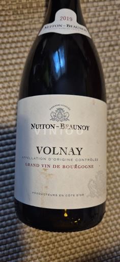 Bourgondië Volnay Nuiton-Beaunoy 2019