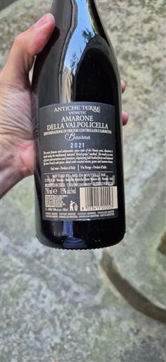 Vin Rouge sec Barana Antiche Terre Venete 2021 Italie Vénétie Amarone della Valpolicella