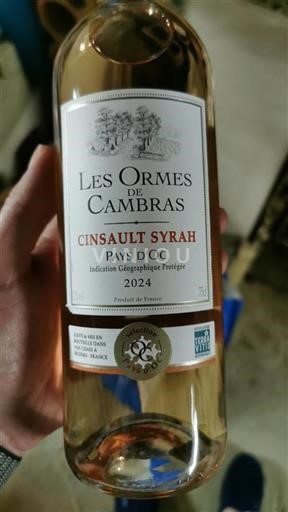 Languedoc in Roussillon Pays d'Oc Les Ormes De Cambra Cinsault Syrah 2024