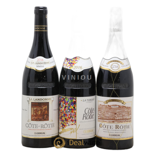 Vallée du Rhône Côte-rôtie Guigal Trilogie La Turque - La Landonne - La Mouline 2016