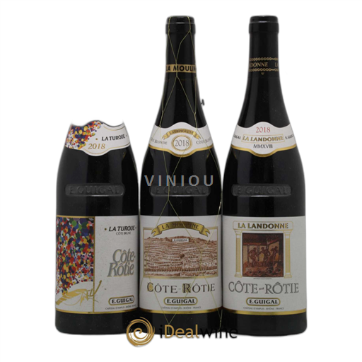 Vallée du Rhône Côte-rôtie Guigal Trilogie La Turque - La Landonne - La Mouline 2018