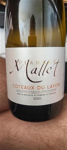 Údolí Loiry Coteaux-du-Layon Domaine Portaille Planche Mallet 2020