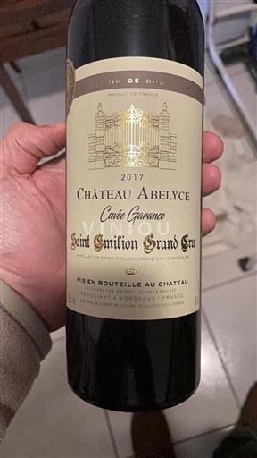 Bordeaux Saint-Émilion Grand Cru Grand Cru Château Abelyce Cuv%c3%a9e Garance 2017