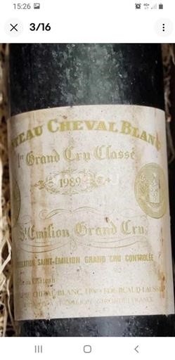 Burdeos Saint-Émilion 1er Grand Cru Classé Château Cheval Blanc 1989